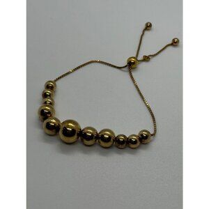 925 STERLING SILVER GOLD PLATED KA 1772 ITALY BRACELET